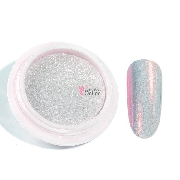 Decor pentru unghii NADP018OO cu pigment sweet Candy Amelie Silver Red